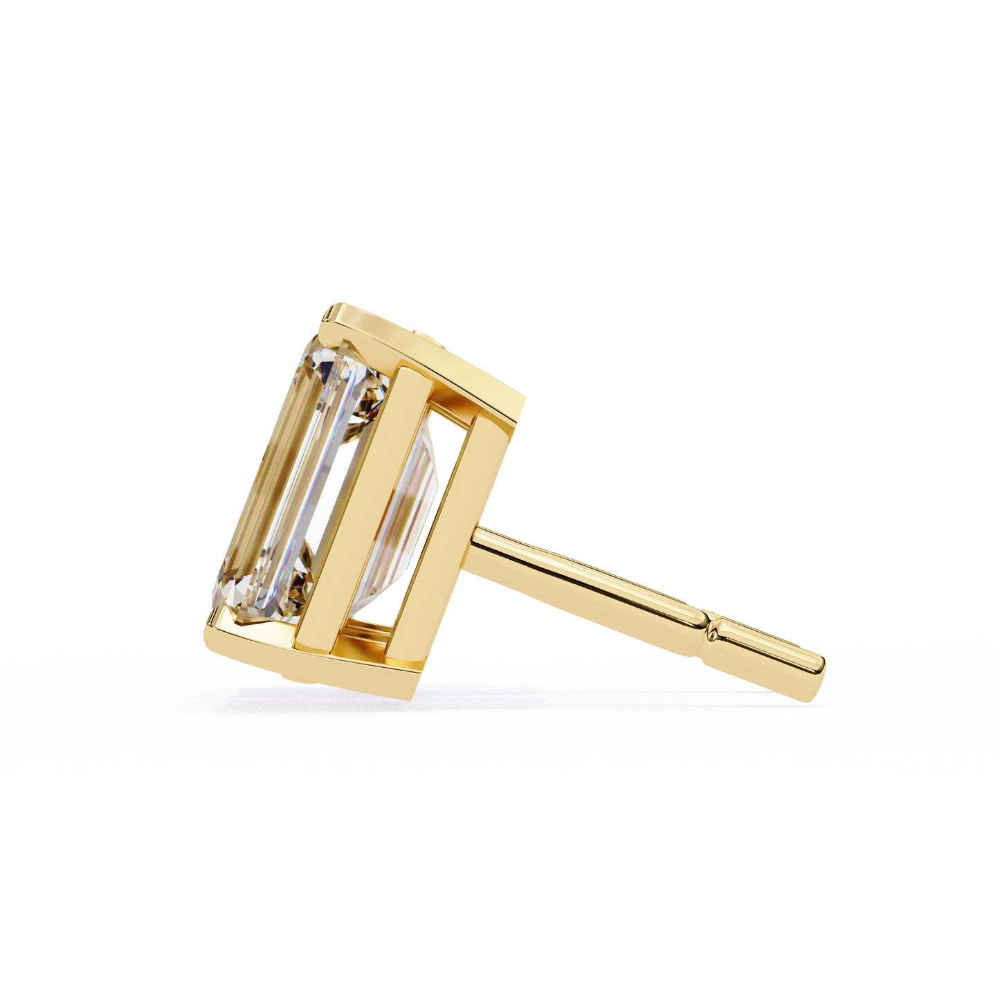 Minimalist Luxury – 2.39 Carat Emerald Lab Diamond Studs