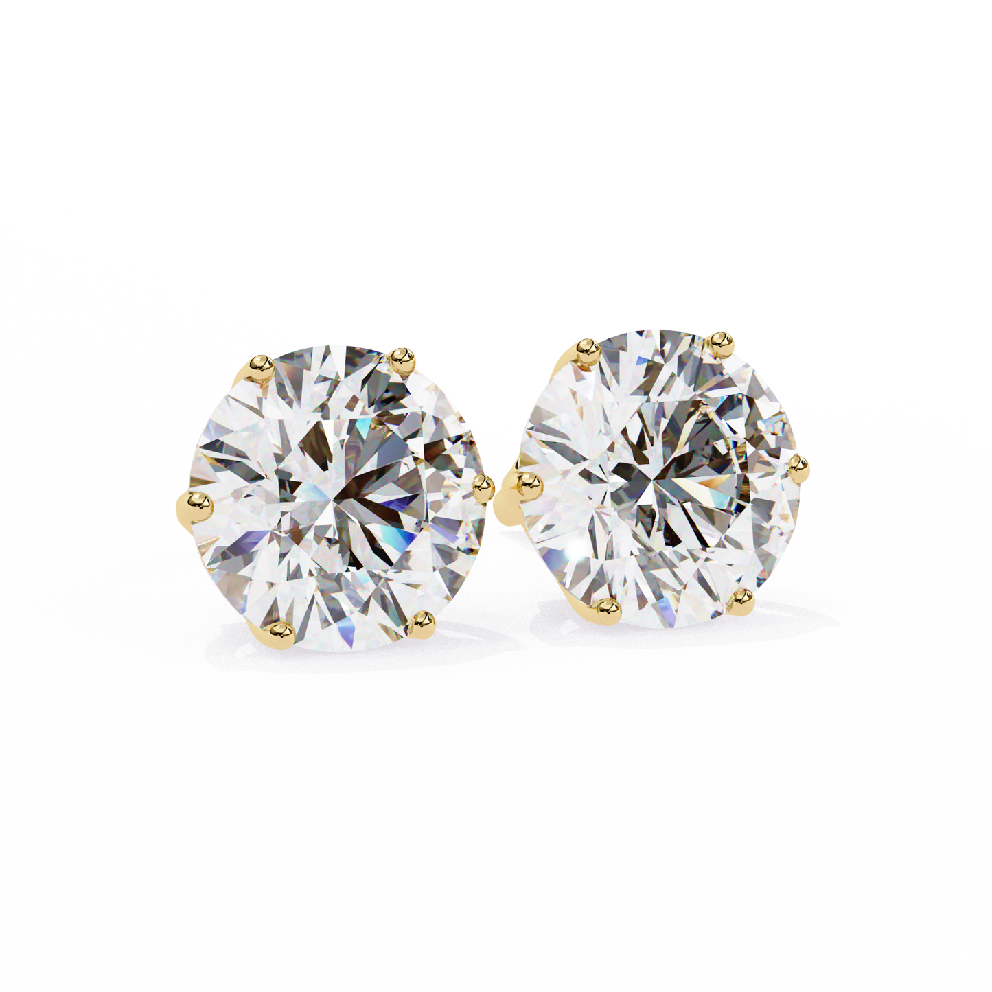 BRILLIANT: 2.57 ct Round Lab Diamond Studs – Ethical, Timeless Design