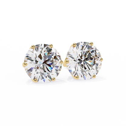 BRILLIANT: 2.57 ct Round Lab Diamond Studs – Ethical, Timeless Design