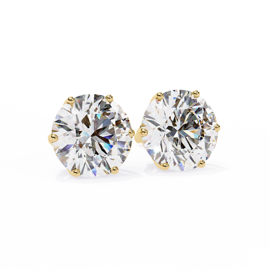 BRILLIANT: 2.57 ct Round Lab Diamond Studs – Ethical, Timeless Design