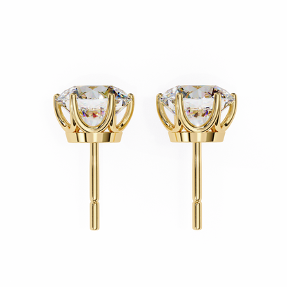 BRILLIANT: 2.57 ct Round Lab Diamond Studs – Ethical, Timeless Design