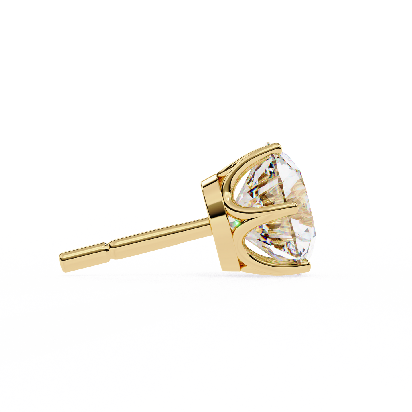 BRILLIANT: 2.57 ct Round Lab Diamond Studs – Ethical, Timeless Design