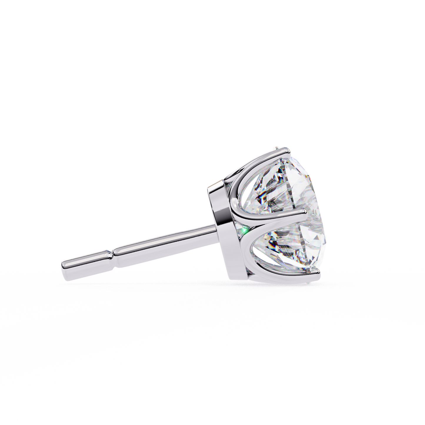 BRILLIANT: 2.57 ct Round Lab Diamond Studs – Ethical, Timeless Design