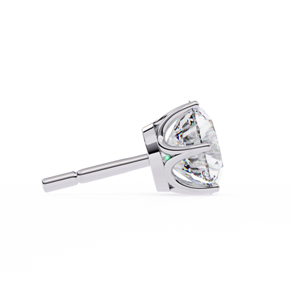 BRILLIANT: 2.57 ct Round Lab Diamond Studs – Ethical, Timeless Design