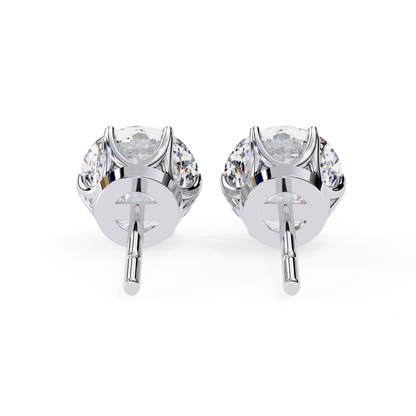 BRILLIANT: 2.57 ct Round Lab Diamond Studs – Ethical, Timeless Design