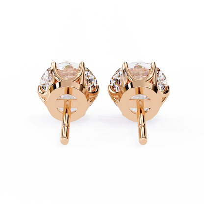 BRILLIANT: 2.57 ct Round Lab Diamond Studs – Ethical, Timeless Design