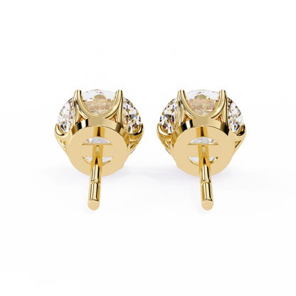 BRILLIANT: 2.57 ct Round Lab Diamond Studs – Ethical, Timeless Design