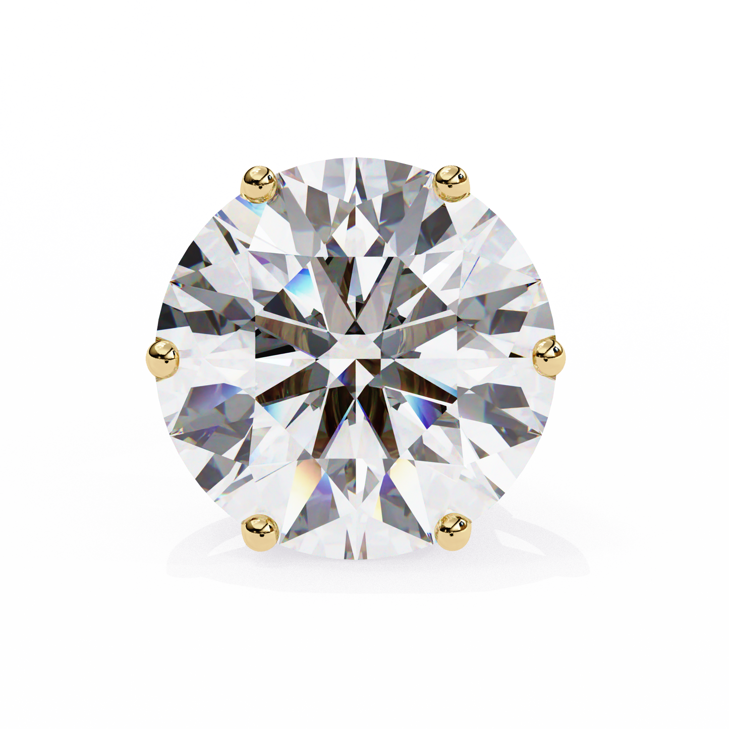 BRILLIANT: 2.57 ct Round Lab Diamond Studs – Ethical, Timeless Design