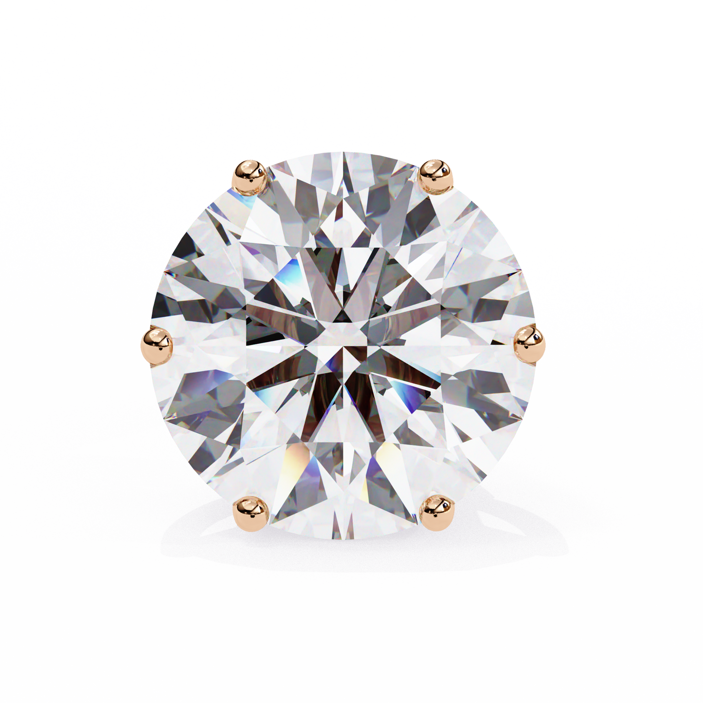 BRILLIANT: 2.57 ct Round Lab Diamond Studs – Ethical, Timeless Design