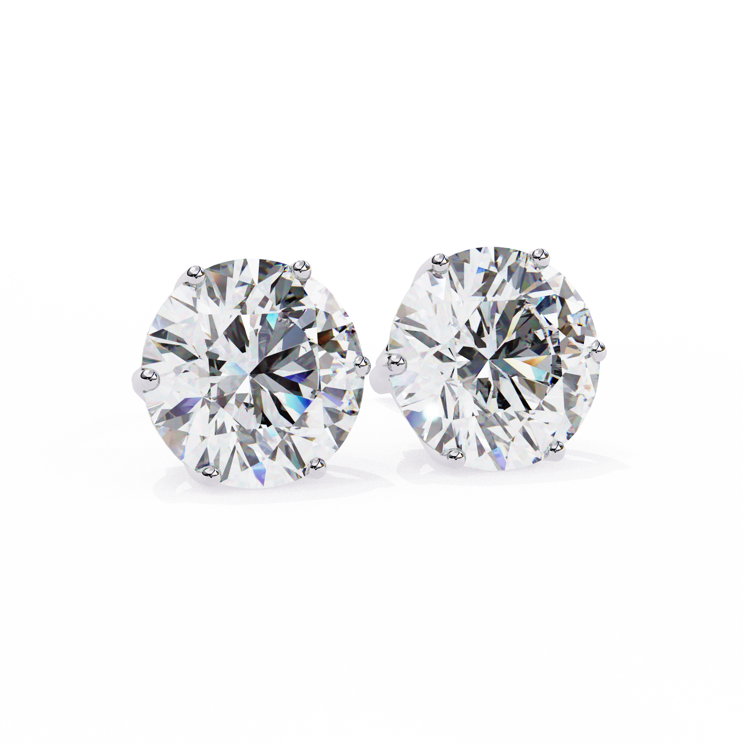 BRILLIANT: 2.57 ct Round Lab Diamond Studs – Ethical, Timeless Design