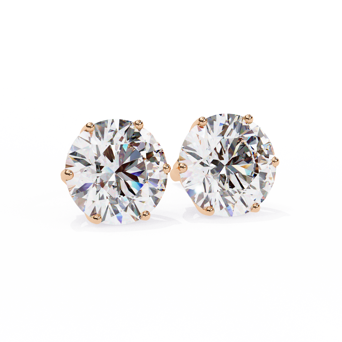 BRILLIANT: 2.57 ct Round Lab Diamond Studs – Ethical, Timeless Design