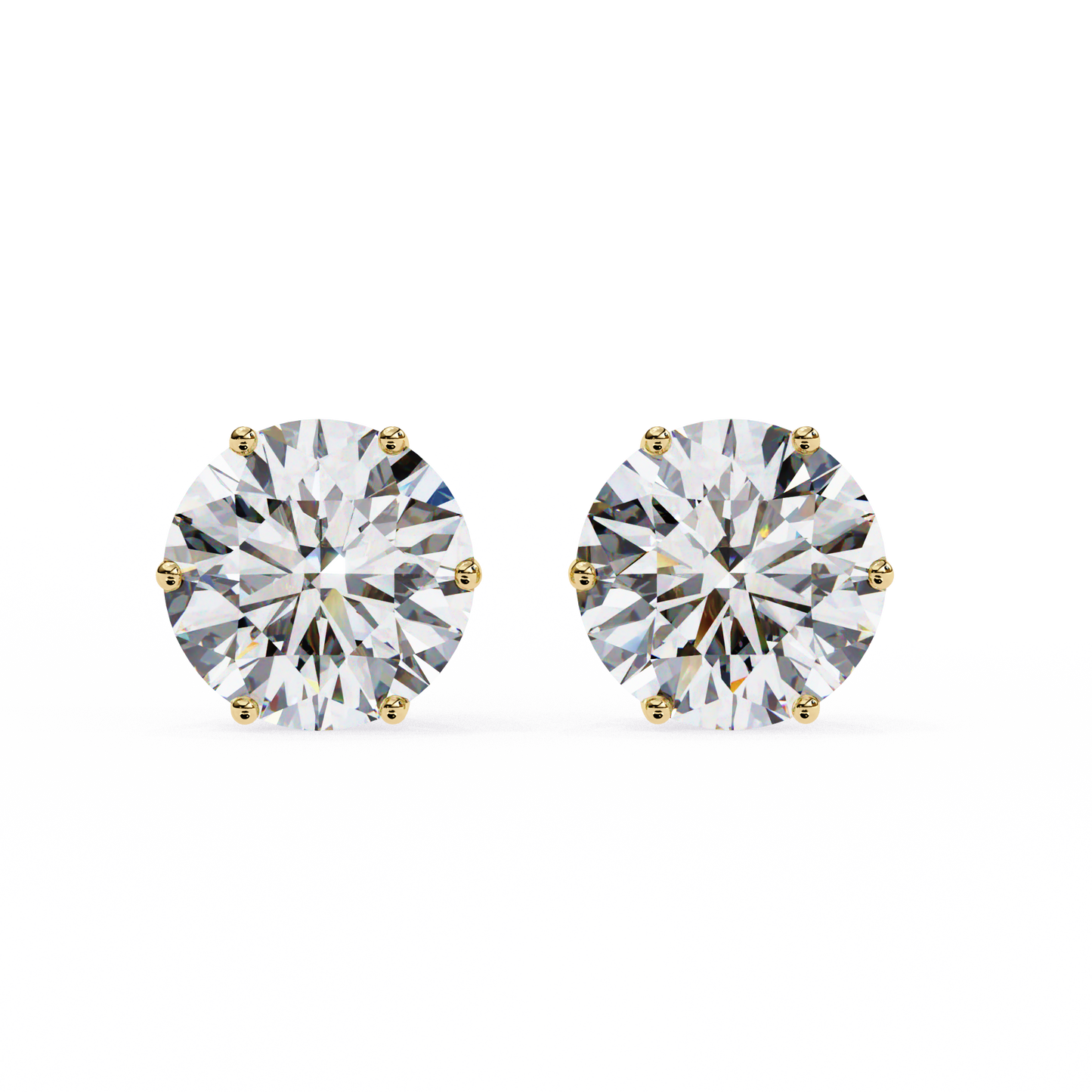 BRILLIANT: 2.57 ct Round Lab Diamond Studs – Ethical, Timeless Design