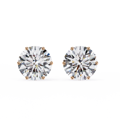 BRILLIANT: 2.57 ct Round Lab Diamond Studs – Ethical, Timeless Design