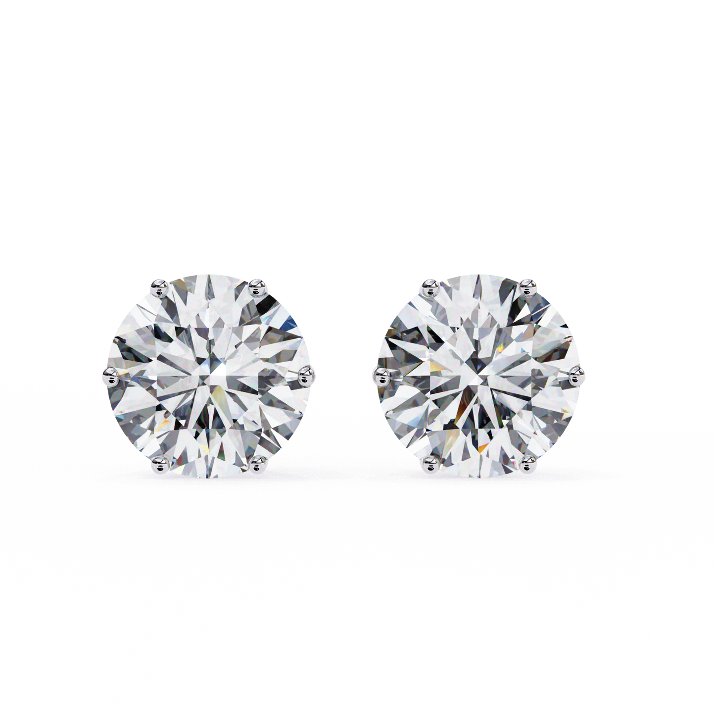 BRILLIANT: 2.57 ct Round Lab Diamond Studs – Ethical, Timeless Design