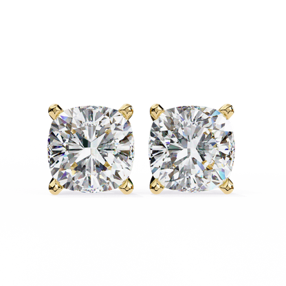 Dazzling Cushion Cut Lab Diamond Studs-2.33 CT