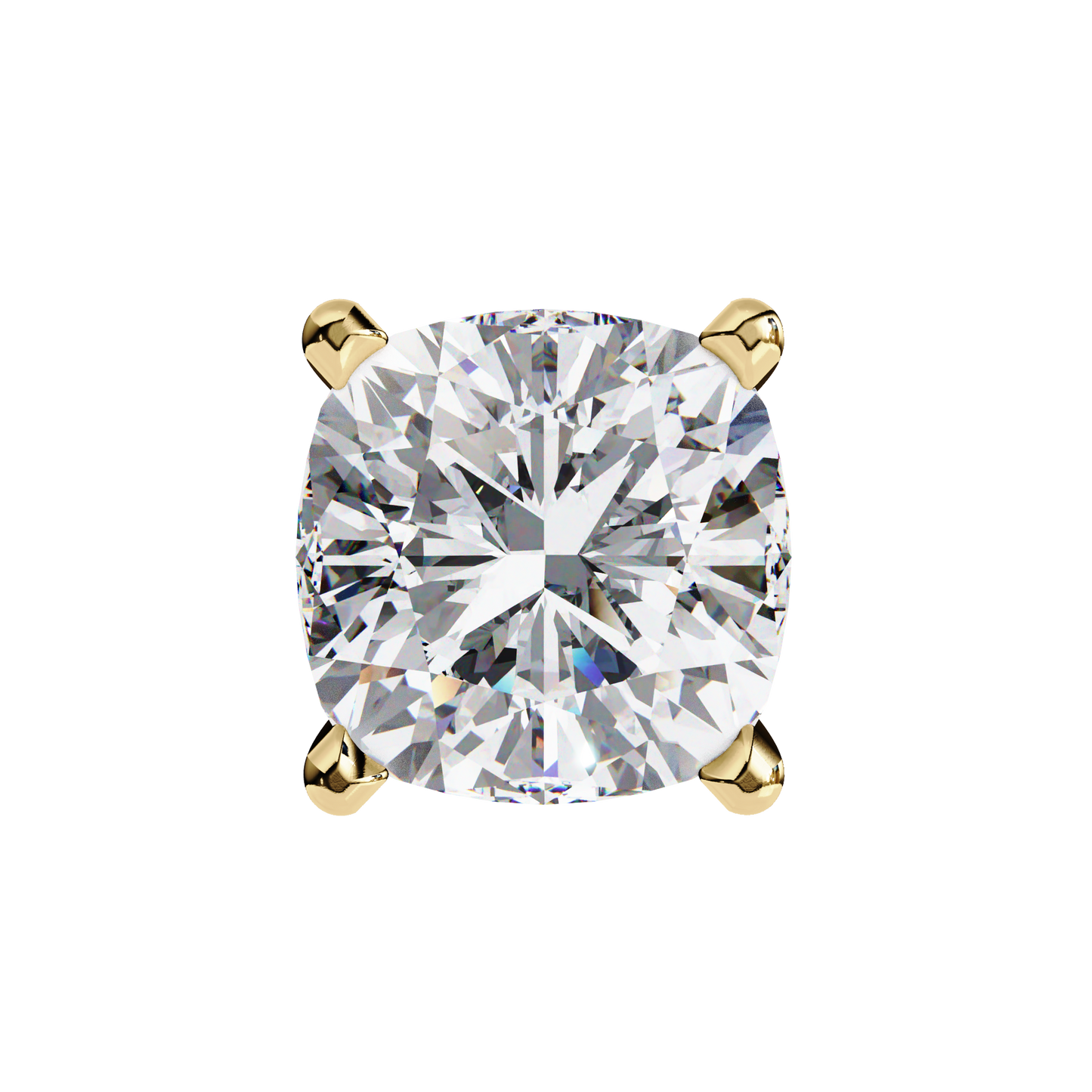 Dazzling Cushion Cut Lab Diamond Studs-2.33 CT