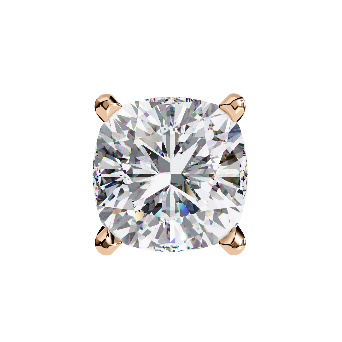 Dazzling Cushion Cut Lab Diamond Studs-2.33 CT