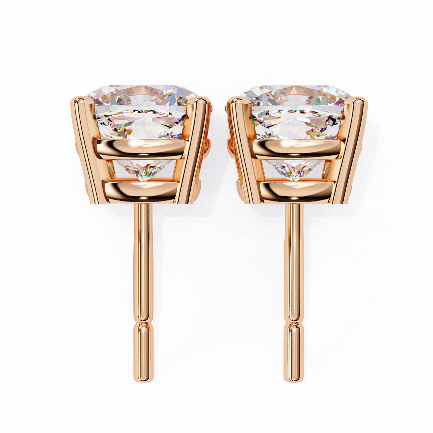 Dazzling Cushion Cut Lab Diamond Studs-2.33 CT