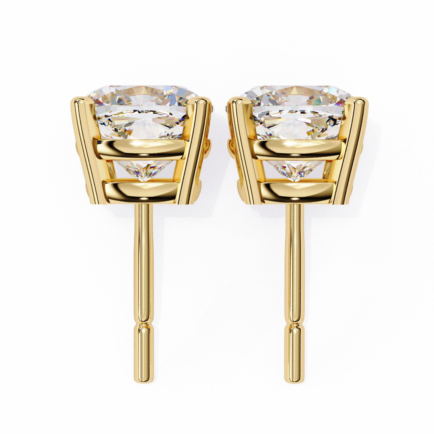 Dazzling Cushion Cut Lab Diamond Studs-2.33 CT