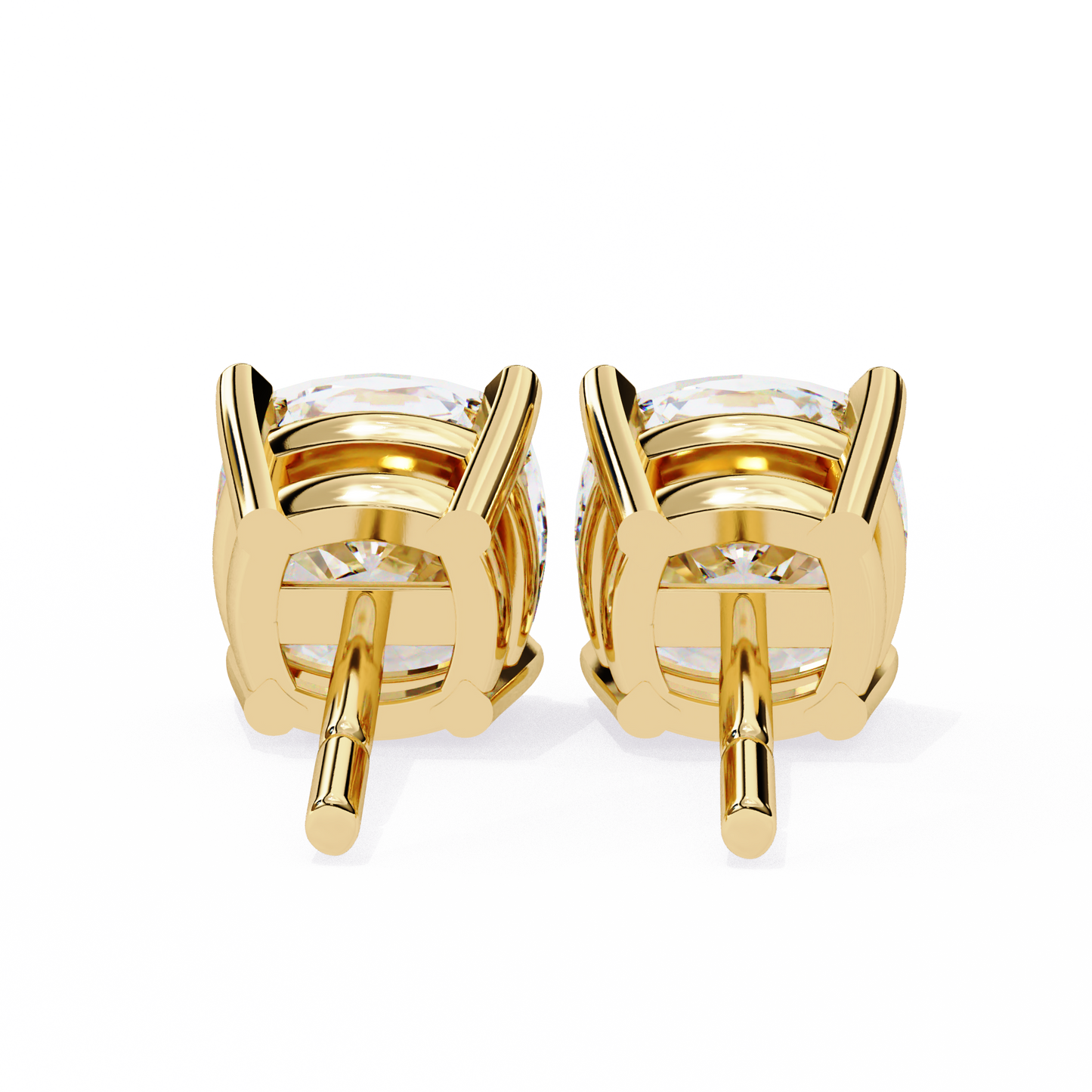 Dazzling Cushion Cut Lab Diamond Studs-2.33 CT
