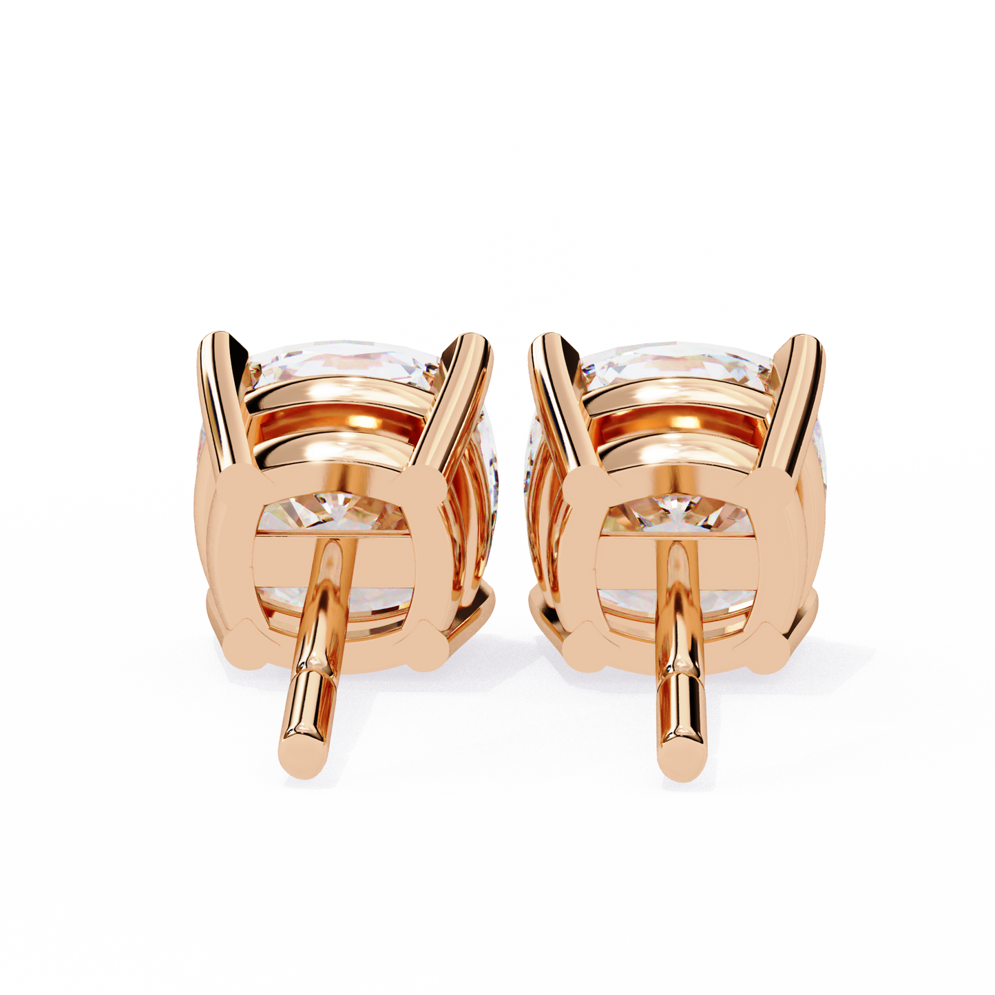 Dazzling Cushion Cut Lab Diamond Studs-2.33 CT