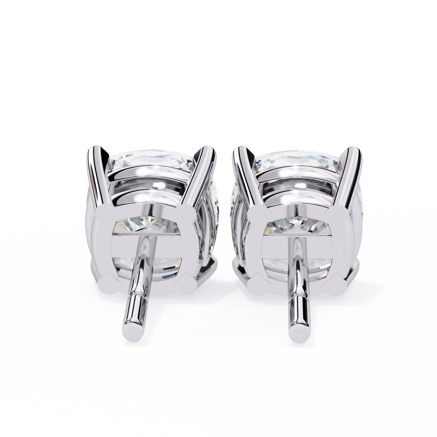 Dazzling Cushion Cut Lab Diamond Studs-2.33 CT