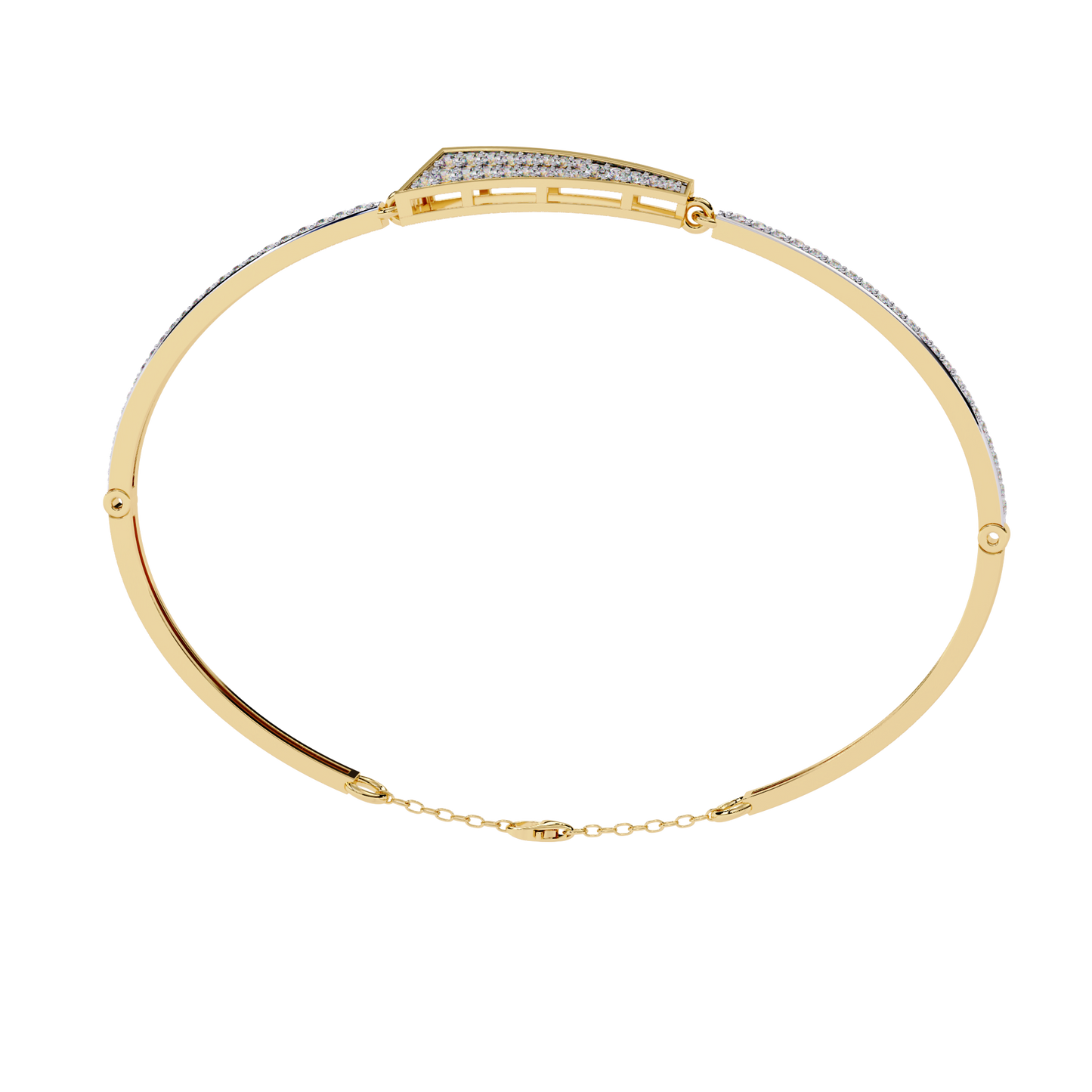 0.55ct Art Deco Lab Grown Diamond Arrow Bracelet