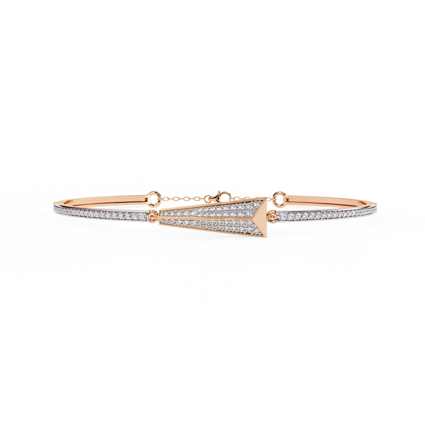 0.55ct Art Deco Lab Grown Diamond Arrow Bracelet