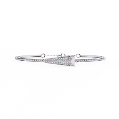 0.55ct Art Deco Lab Grown Diamond Arrow Bracelet