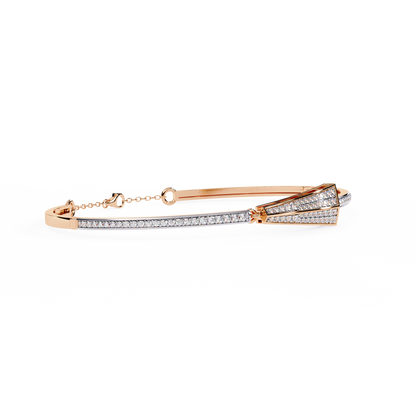 0.55ct Art Deco Lab Grown Diamond Arrow Bracelet