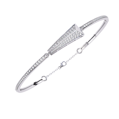 0.55ct Art Deco Lab Grown Diamond Arrow Bracelet