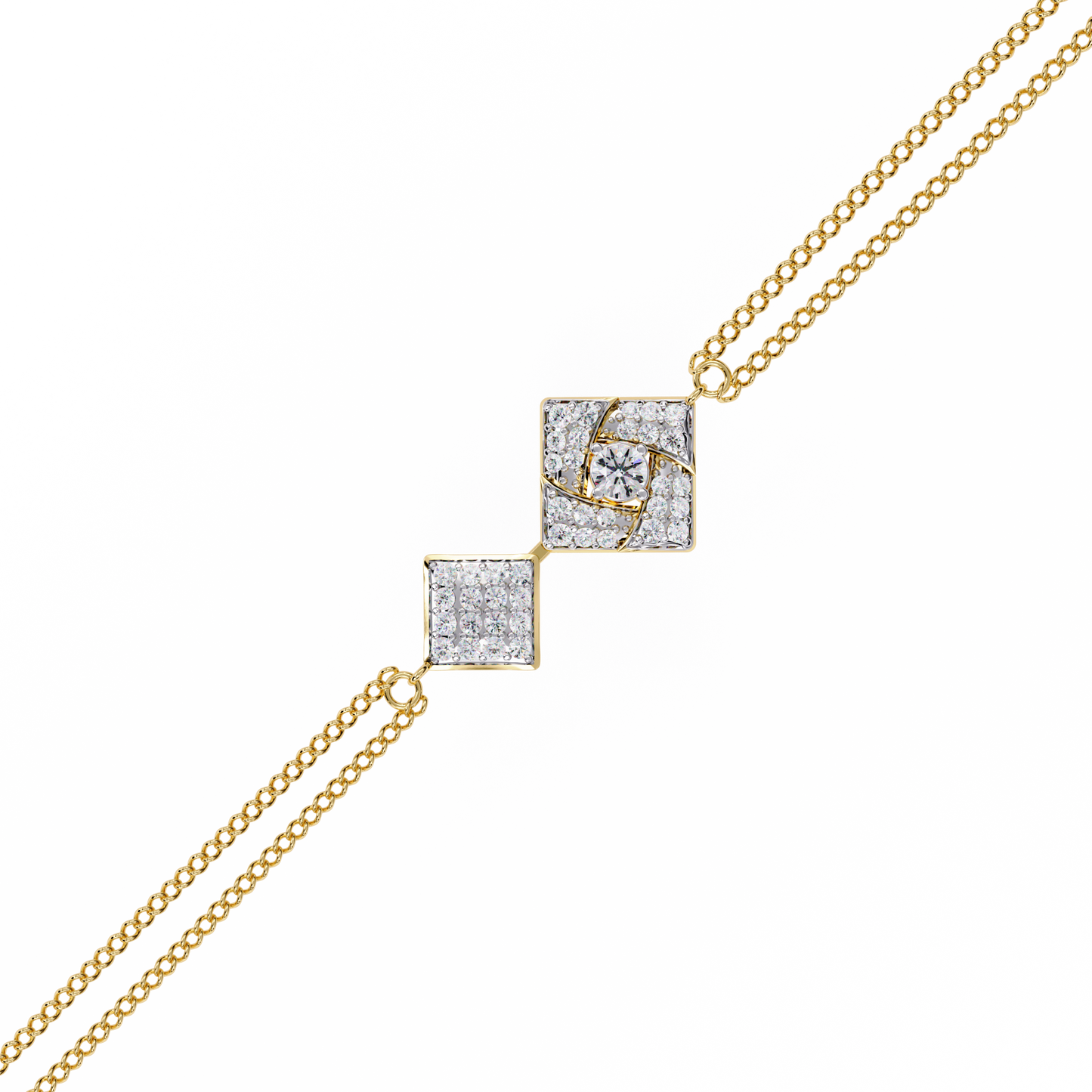 Sleek Modern Line lab Grown diamond Bracelet 0.54 Ct