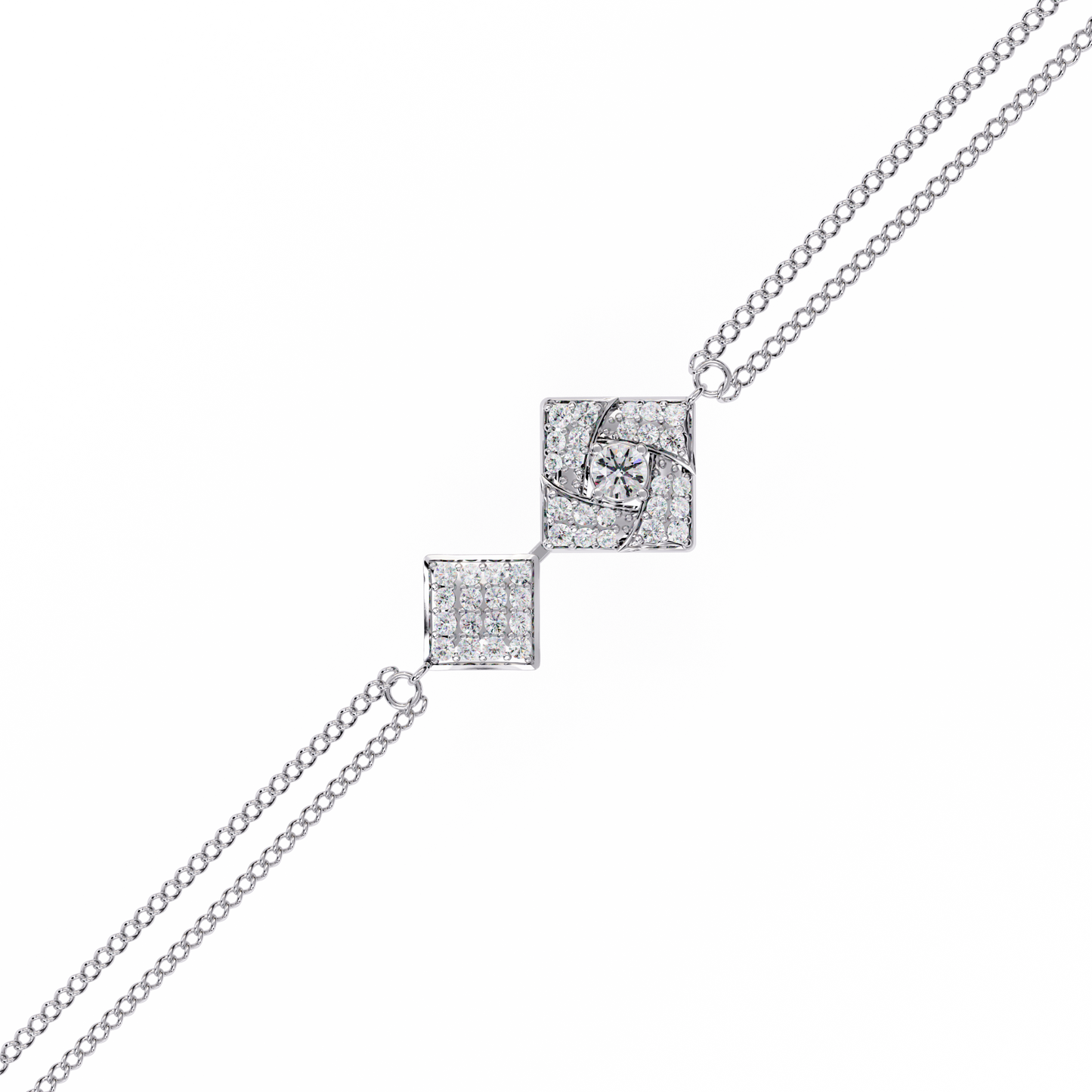 Sleek Modern Line lab Grown diamond Bracelet 0.54 Ct