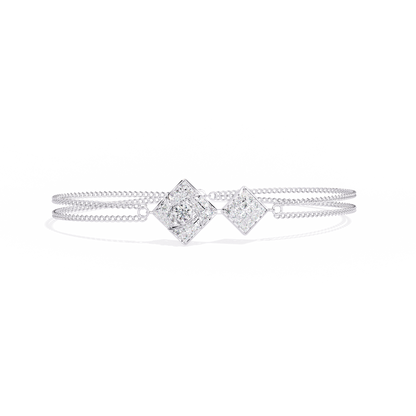 Sleek Modern Line lab Grown diamond Bracelet 0.54 Ct