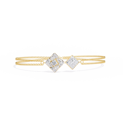 Sleek Modern Line lab Grown diamond Bracelet 0.54 Ct