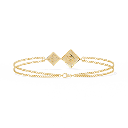 Sleek Modern Line lab Grown diamond Bracelet 0.54 Ct