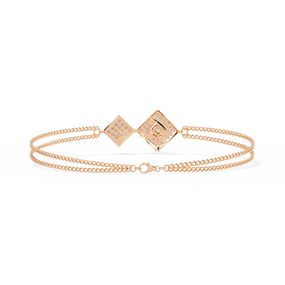 Sleek Modern Line lab Grown diamond Bracelet 0.54 Ct