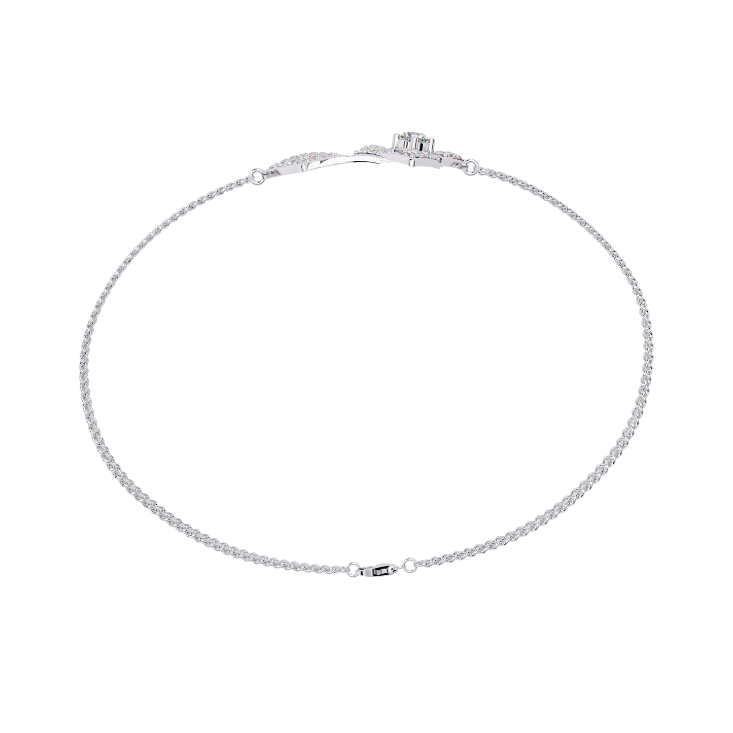 Sleek Modern Line lab Grown diamond Bracelet 0.54 Ct