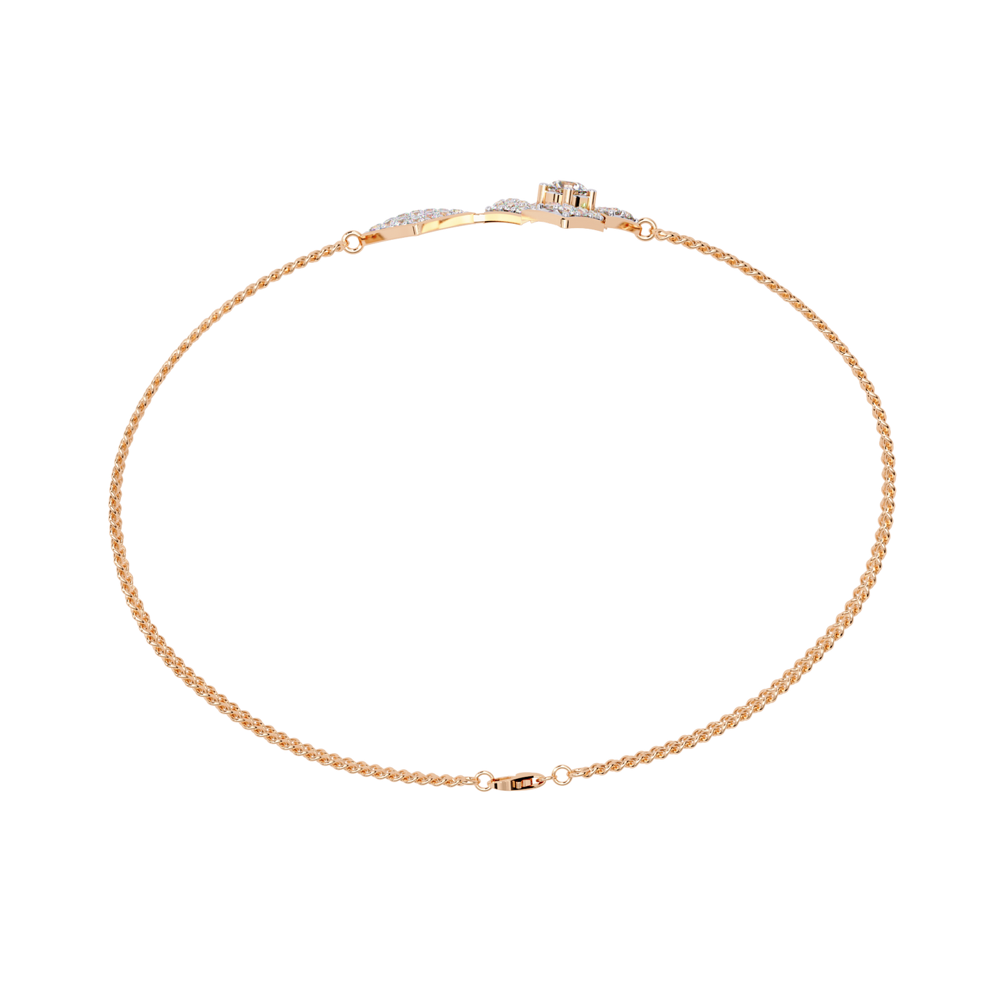 Sleek Modern Line lab Grown diamond Bracelet 0.54 Ct
