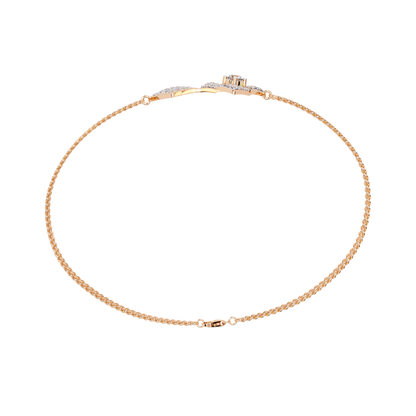 Sleek Modern Line lab Grown diamond Bracelet 0.54 Ct