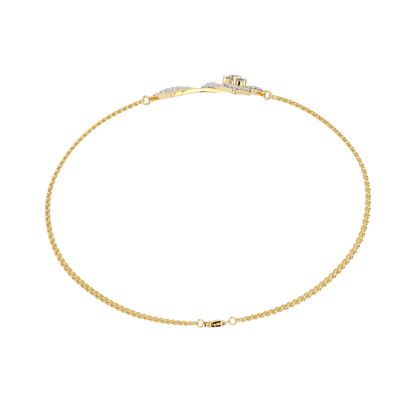 Sleek Modern Line lab Grown diamond Bracelet 0.54 Ct