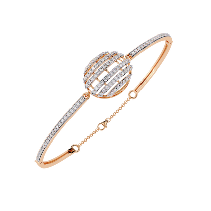 Luxury Radiant Sphere Lab grown  Diamond Bangle Bracelet