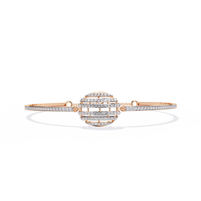 Luxury Radiant Sphere Lab grown  Diamond Bangle Bracelet