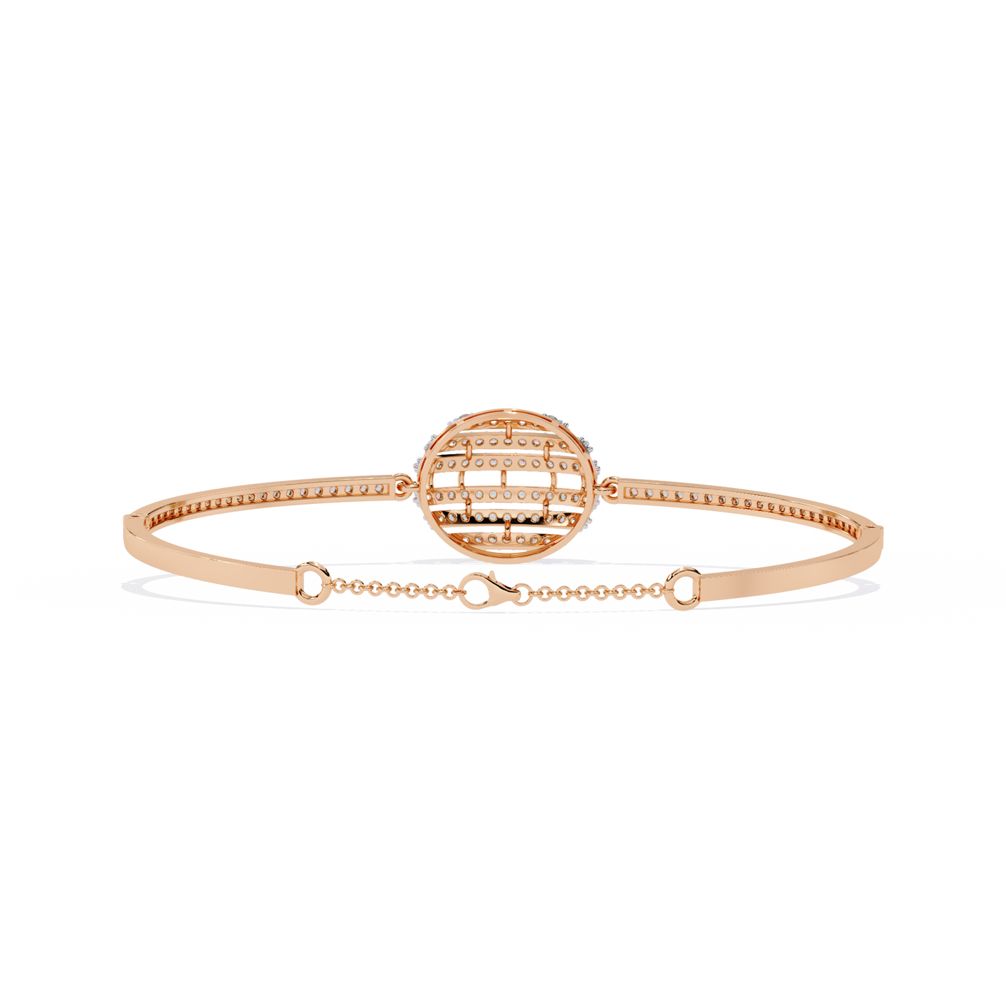 Luxury Radiant Sphere Lab grown  Diamond Bangle Bracelet
