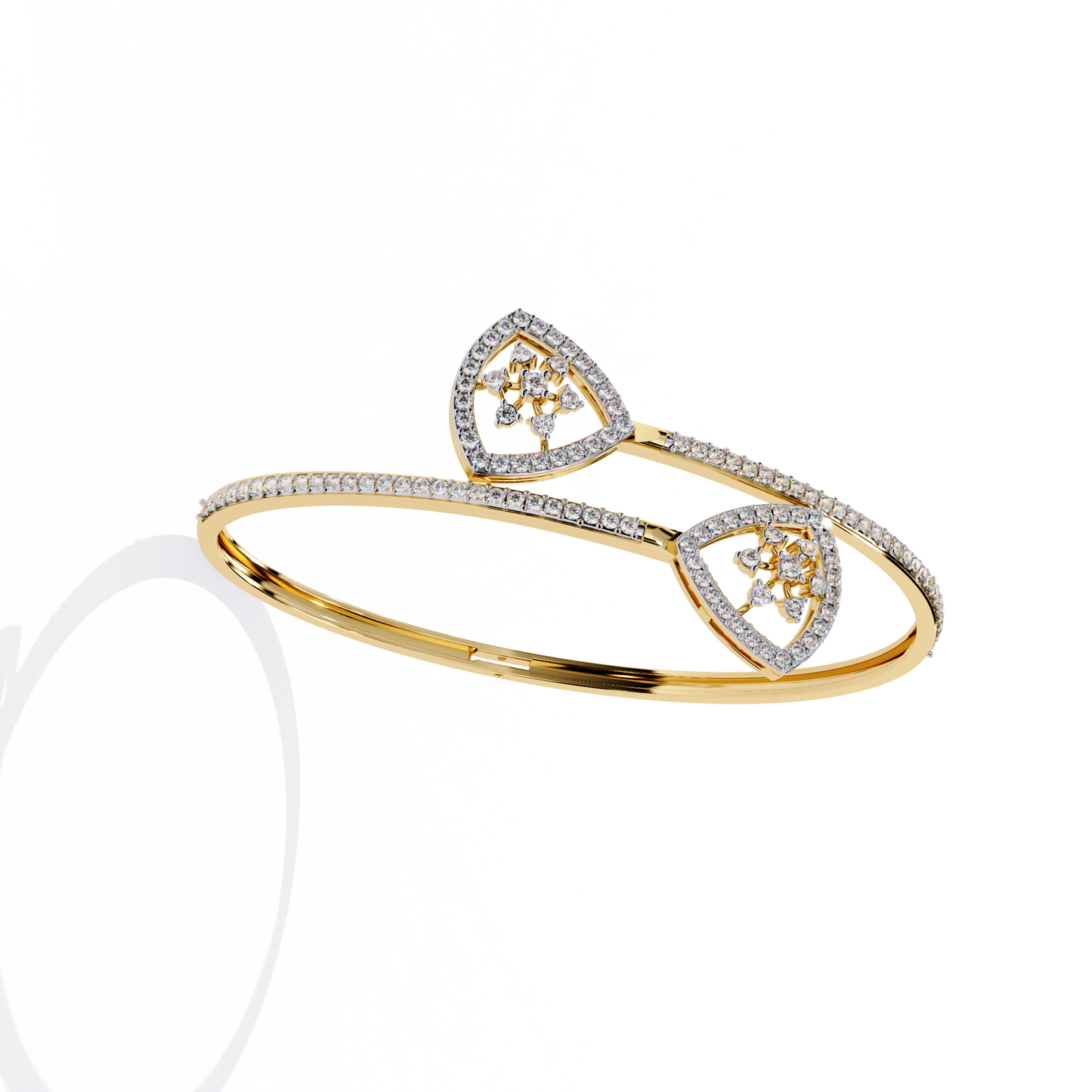 1.35 Ct Contemporary Line  Lab grown Diamond Bracelet