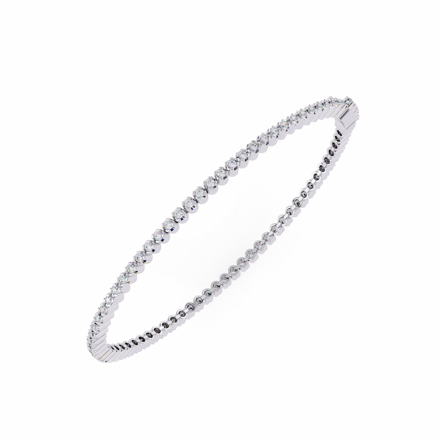 1.13 Ct Round Lab‑Grown Diamond Tennis Bracelet – Sleek Design, Secure Clasp