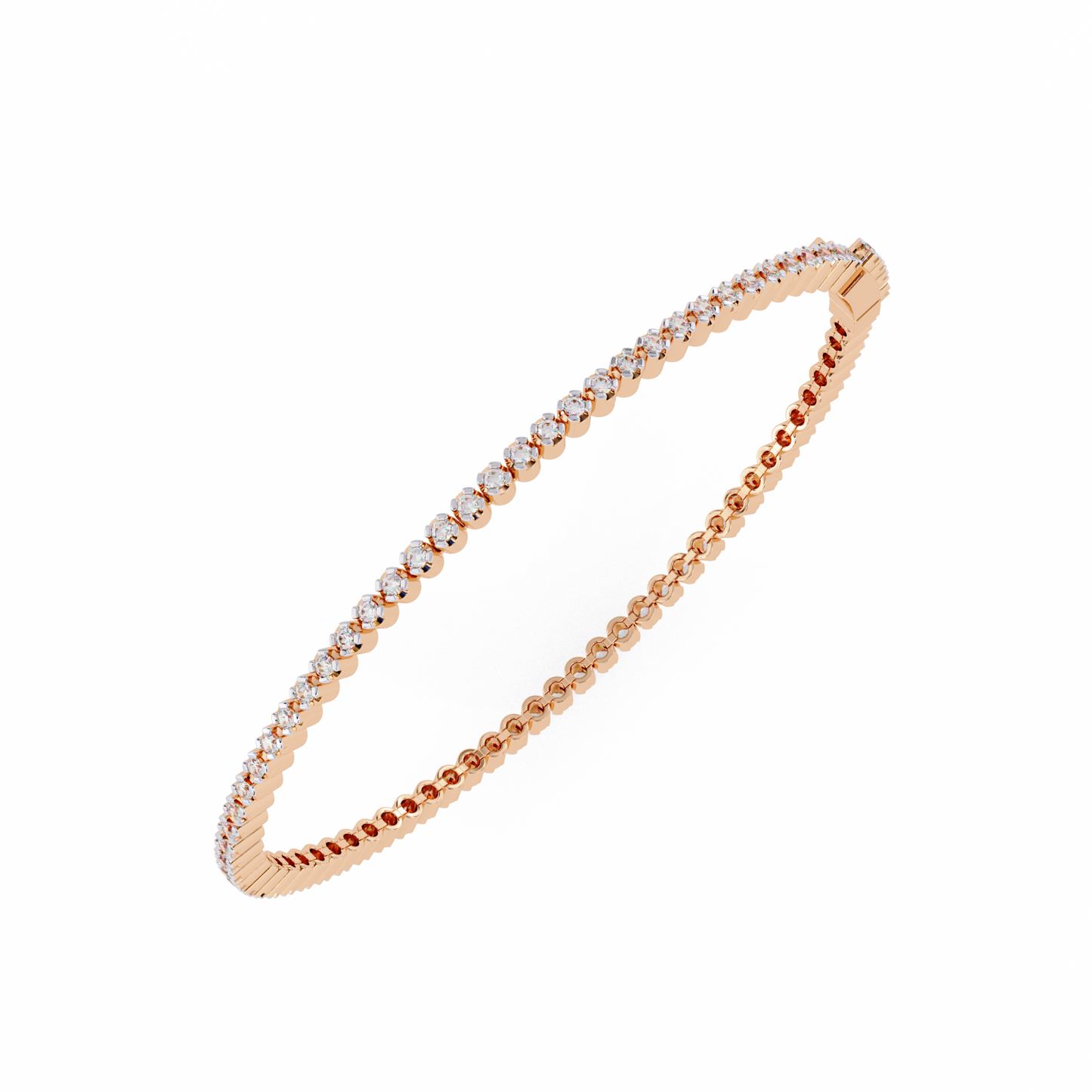 1.13 Ct Round Lab‑Grown Diamond Tennis Bracelet – Sleek Design, Secure Clasp
