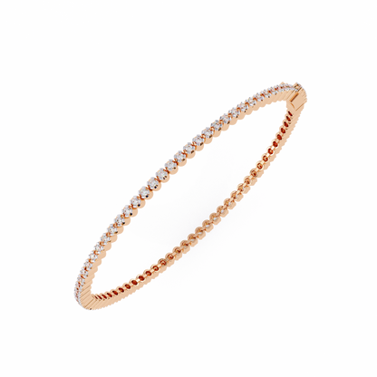 1.13 Ct Round Lab‑Grown Diamond Tennis Bracelet – Sleek Design, Secure Clasp
