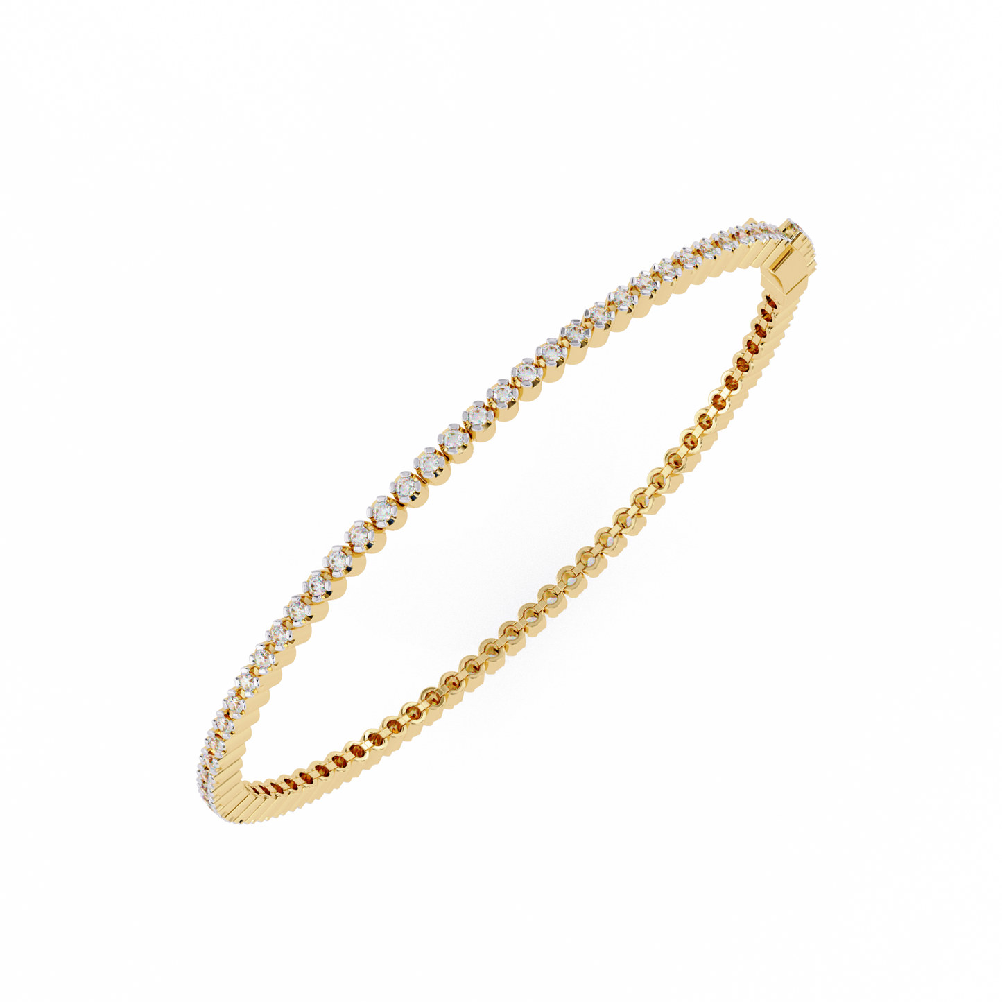 1.13 Ct Round Lab‑Grown Diamond Tennis Bracelet – Sleek Design, Secure Clasp