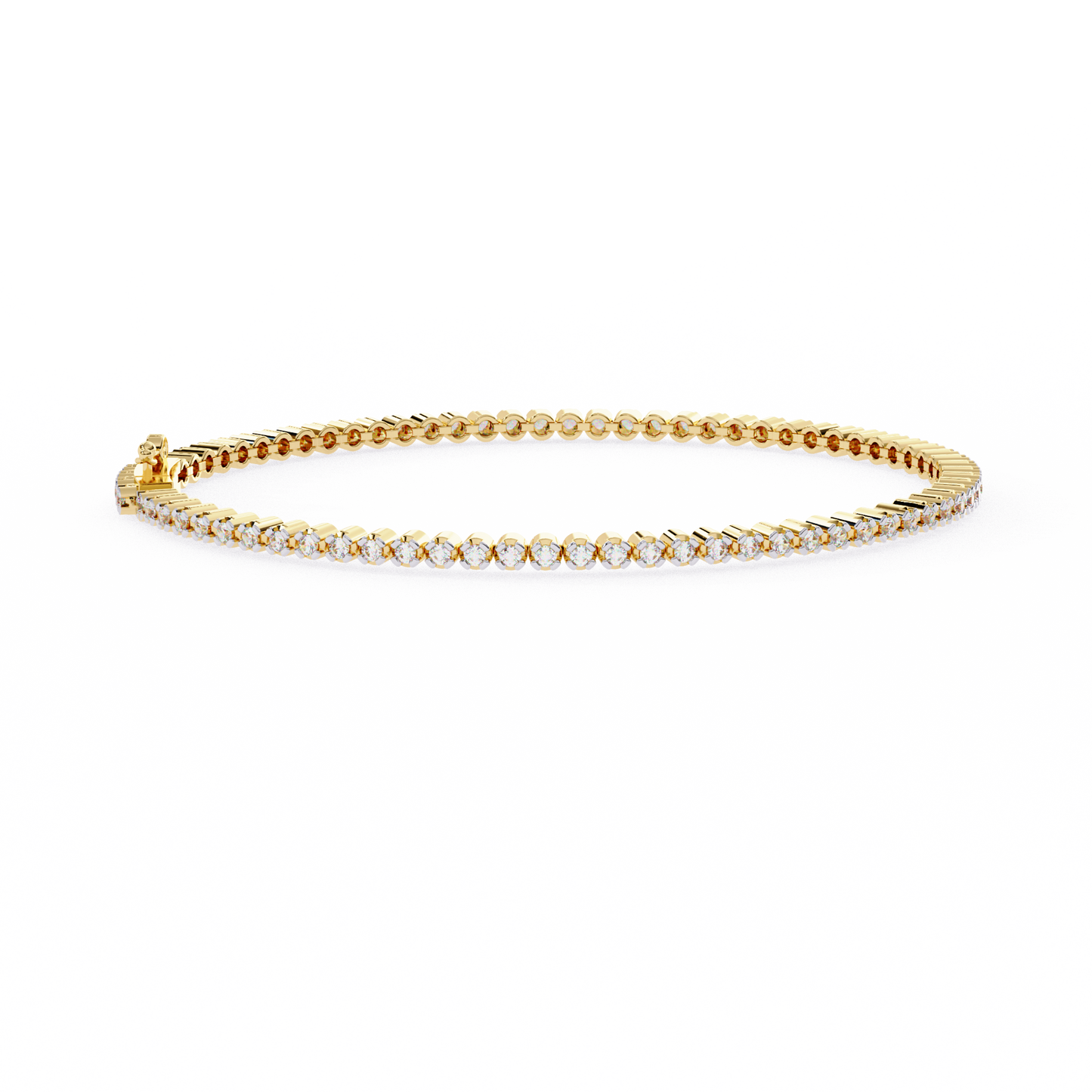 1.13 Ct Round Lab‑Grown Diamond Tennis Bracelet – Sleek Design, Secure Clasp